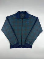 Preloved 00s 2007 Adidas 3 Stripe Embroidered Logo Plaid Bomber Jacket (S)