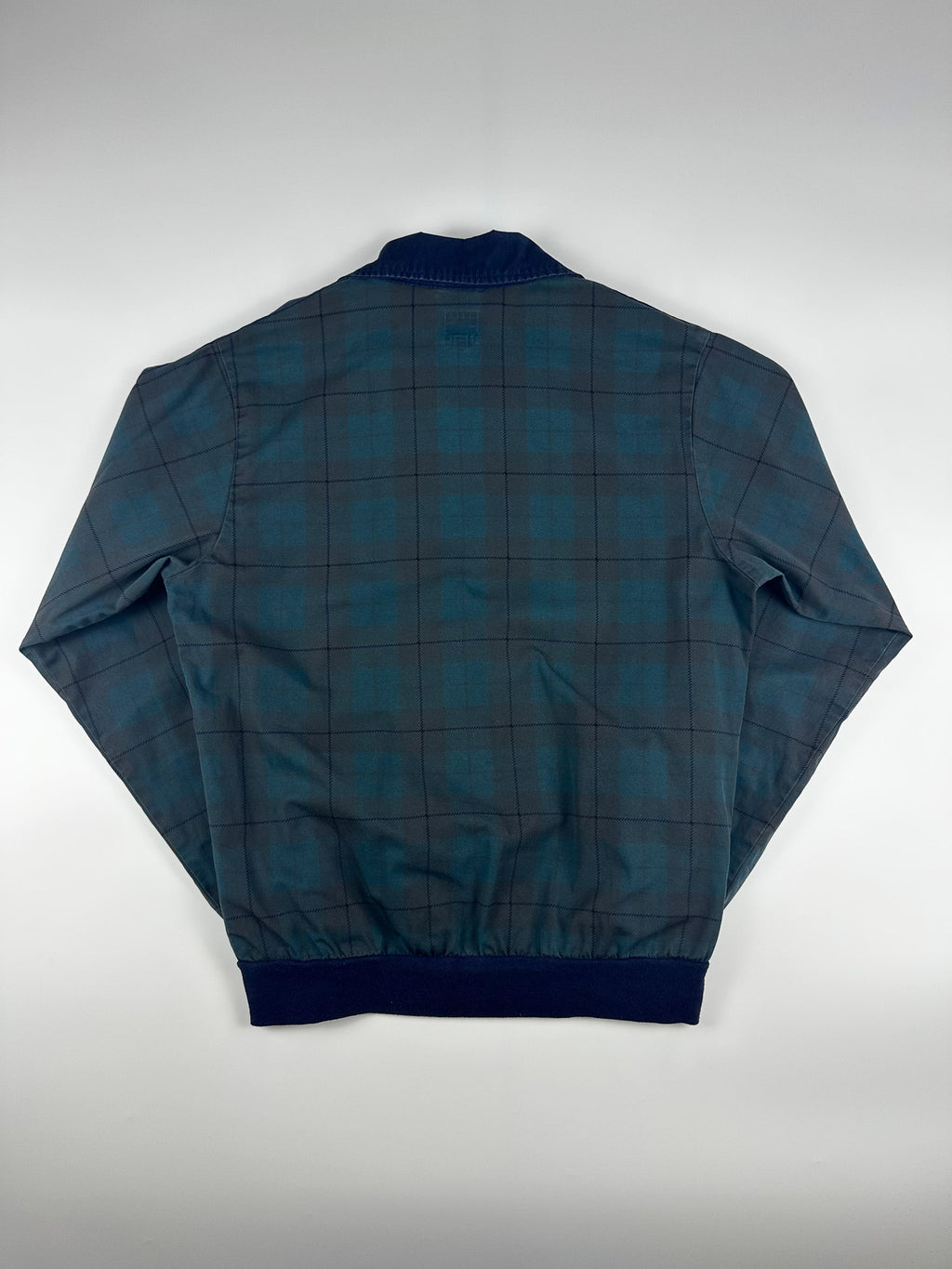 Preloved 00s 2007 Adidas 3 Stripe Embroidered Logo Plaid Bomber Jacket (S)