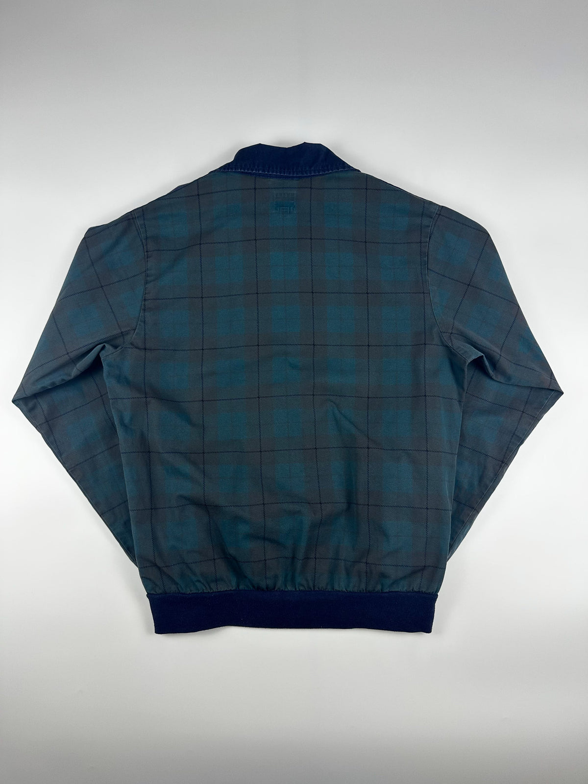 Preloved 00s 2007 Adidas 3 Stripe Embroidered Logo Plaid Bomber Jacket (S)
