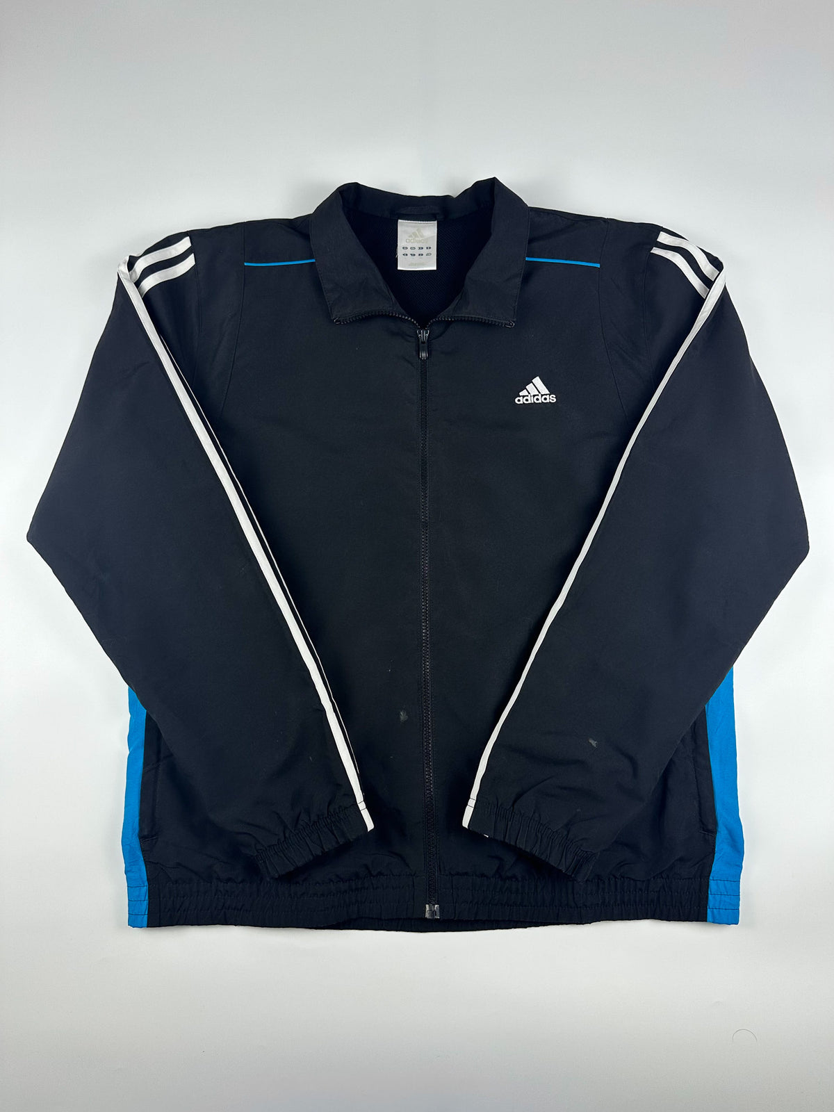 Preloved 2011 Adidas 3 Stripe Embroidered Logo Windbreaker Jacket (L)