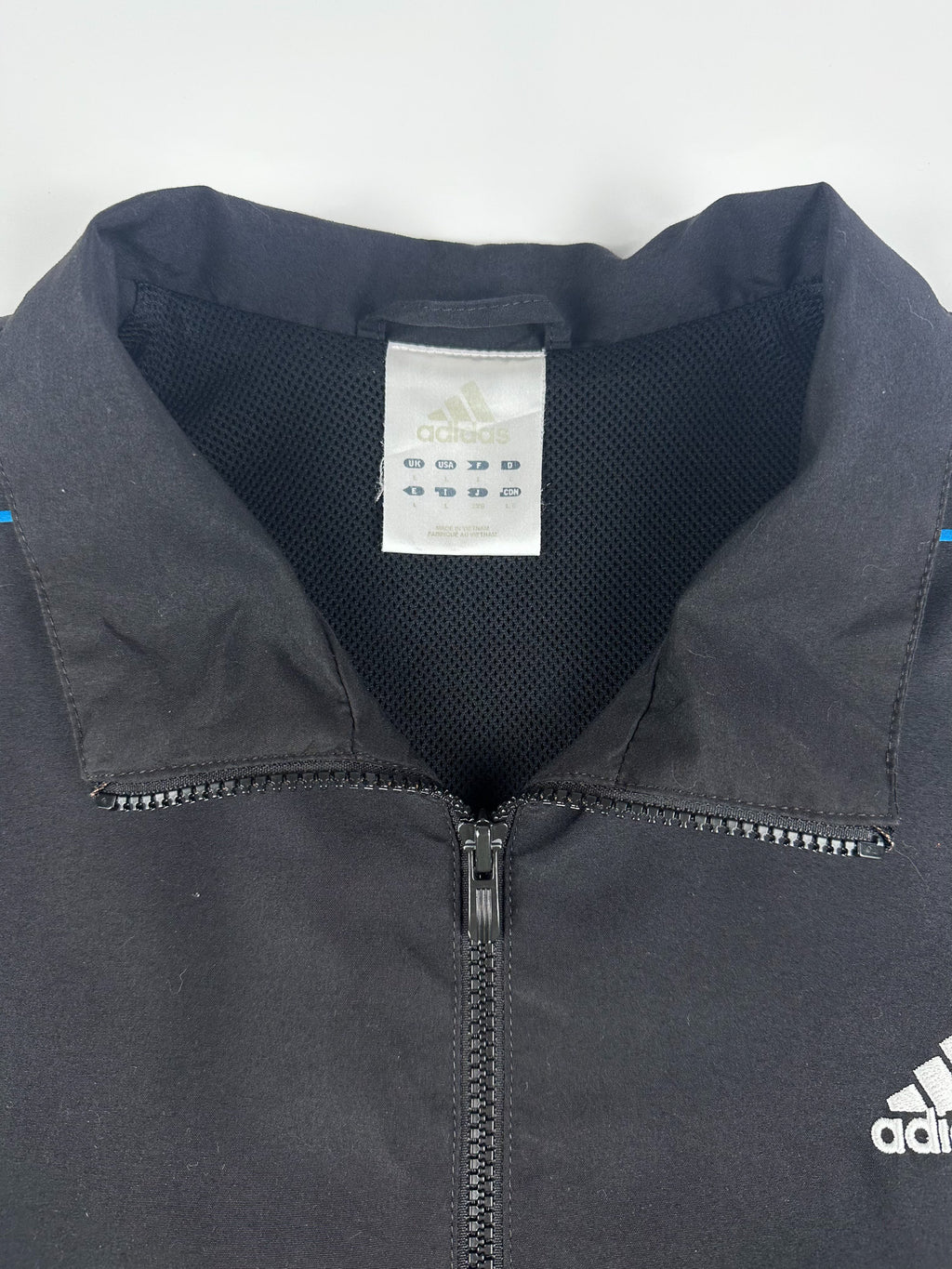 Preloved 2011 Adidas 3 Stripe Embroidered Logo Windbreaker Jacket (L)