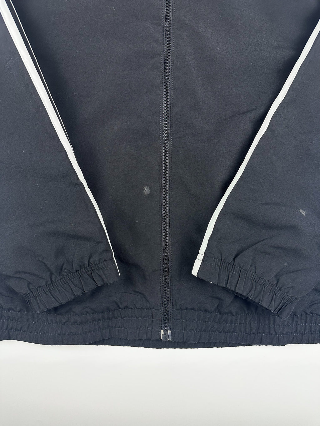 Preloved 2011 Adidas 3 Stripe Embroidered Logo Windbreaker Jacket (L)