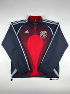 Vintage 00s 06/07 Adidas SV Hansühn Kreisklasse A German Football Windbreaker Jacket (M)