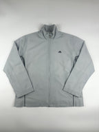 Vintage 00s 2002 Adidas Embroidered Mini Logo Windbreaker Jacket (L)