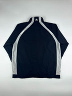 Vintage 00s 2004 Adidas 3 Stripe Embroidered Logo Windbreaker Jacket (XL)