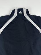 Vintage 00s 2004 Adidas 3 Stripe Embroidered Logo Windbreaker Jacket (XL)
