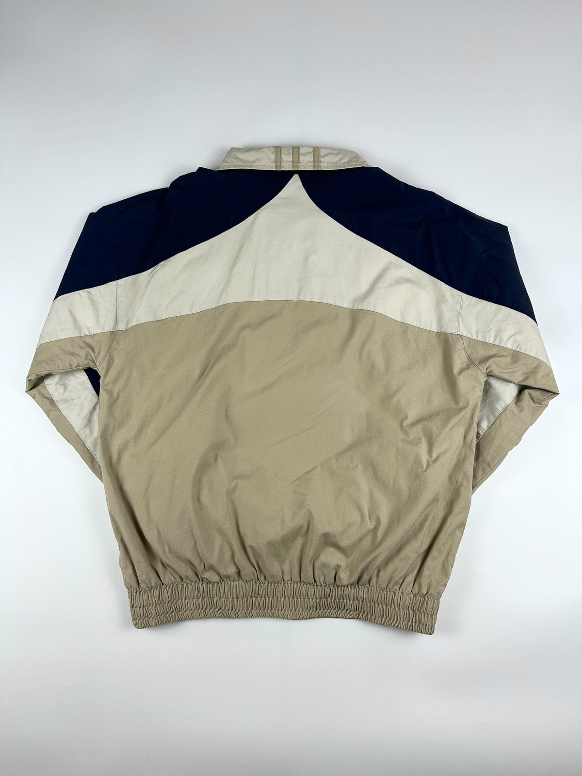 Vintage 00s Adidas 3 Stripe Colour Block 2 Tone Embroidered Logo Windbreaker Jacket (L)