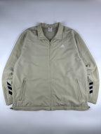 Vintage 00s 2004 Adidas 3 Stripe Embroidered Logo Windbreaker Jacket (XL)
