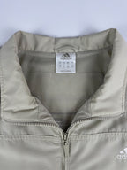 Vintage 00s 2004 Adidas 3 Stripe Embroidered Logo Windbreaker Jacket (XL)