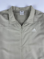 Vintage 00s 2004 Adidas 3 Stripe Embroidered Logo Windbreaker Jacket (XL)