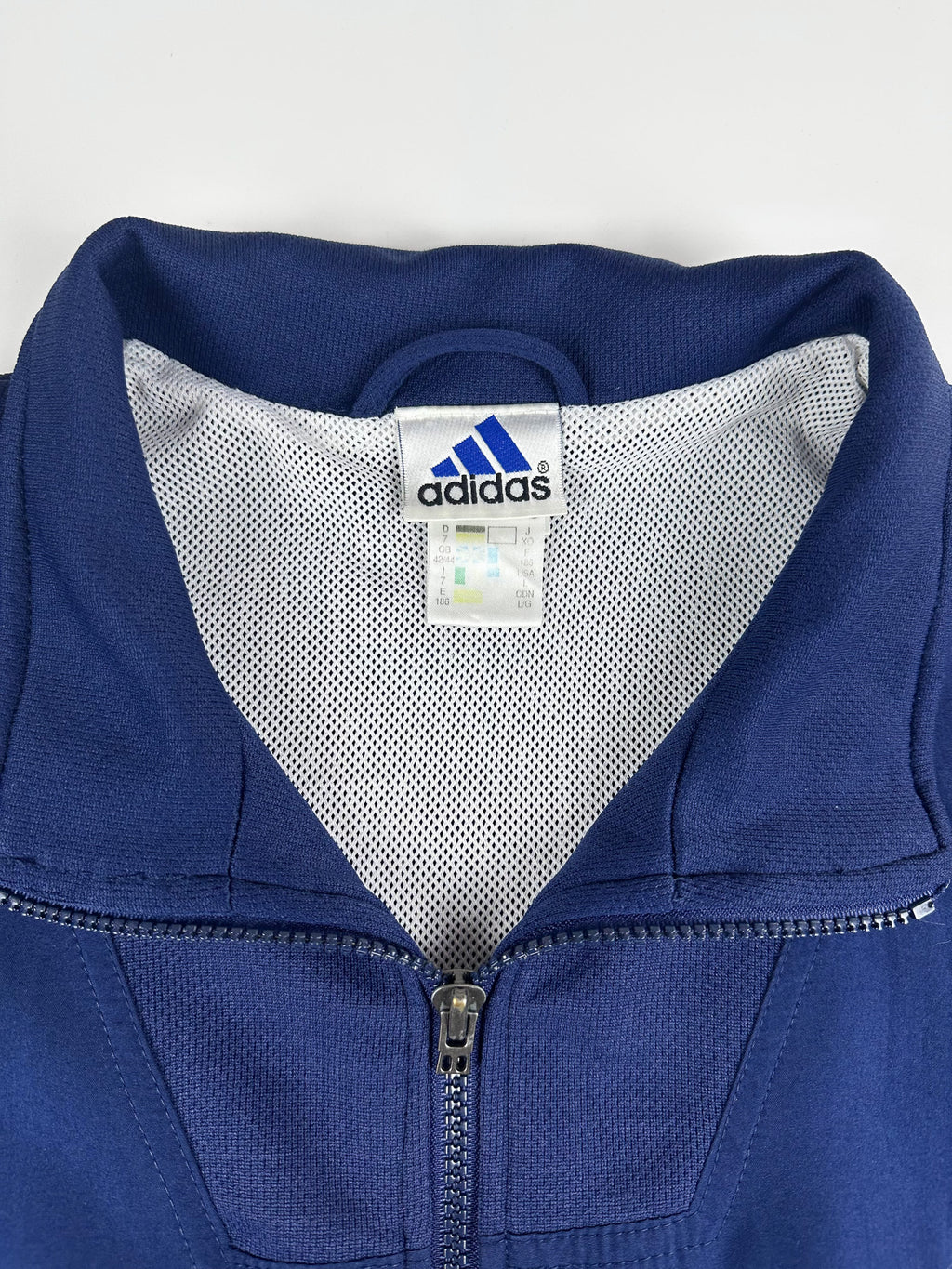 Vintage 90s 1999 Adidas 3 Stripe Embroidered Logo Windbreaker Jacket (XL)