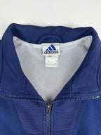 Vintage 90s 1999 Adidas 3 Stripe Embroidered Logo Windbreaker Jacket (XL)