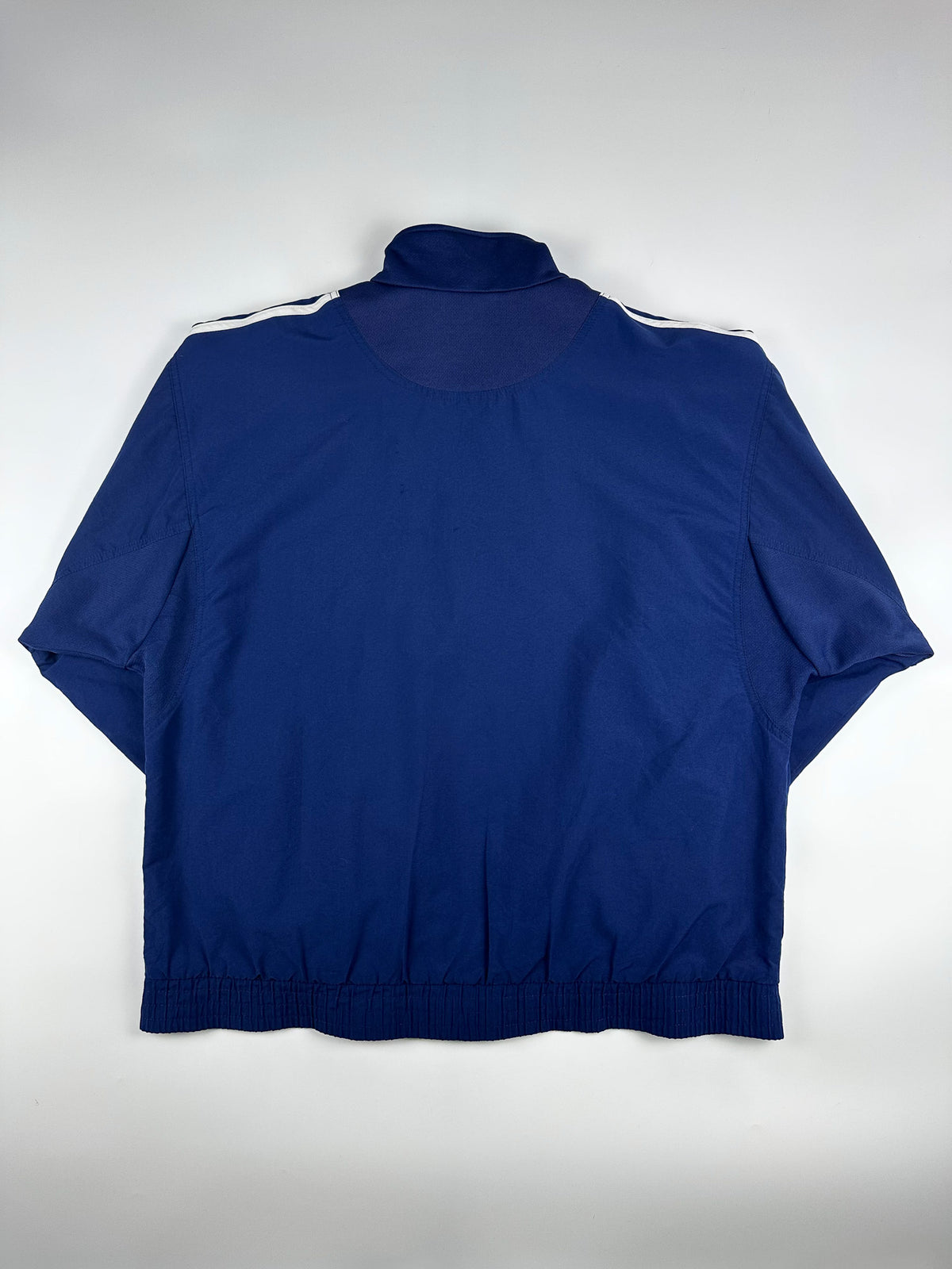Vintage 90s 1999 Adidas 3 Stripe Embroidered Logo Windbreaker Jacket (XL)