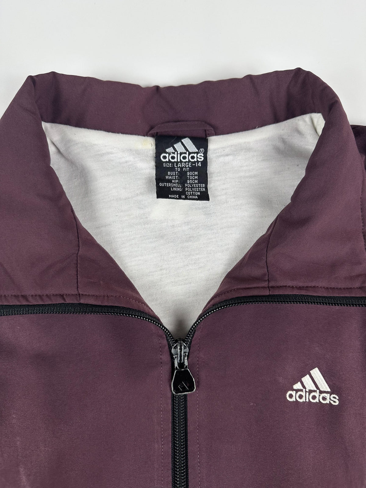 Vintage 90s 1999 Adidas 3 Stripe Embroidered Colour Block Windbreaker Jacket (L)