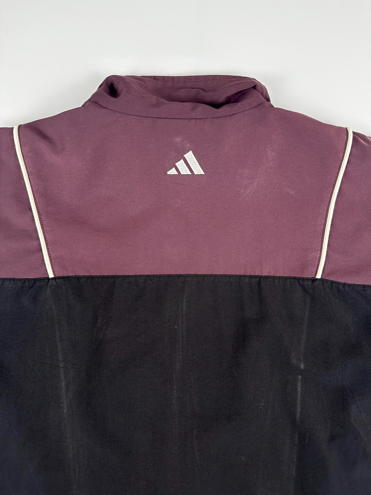 Vintage 90s 1999 Adidas 3 Stripe Embroidered Colour Block Windbreaker Jacket (L)