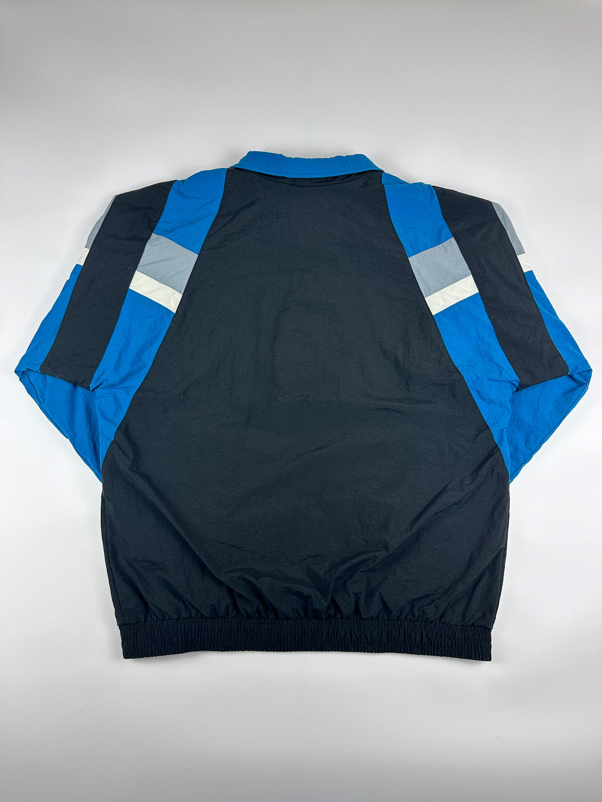 Vintage 90s Adidas Geometric Colour Block Embroidered Trefoil Windbreaker Jacket (L)