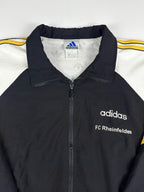 Vintage 90s Adidas FC Rheinfelden McDonald's Switzerland Football Training Windbreaker Jacket (L)