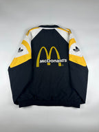 Vintage 90s Adidas FC Rheinfelden McDonald's Switzerland Football Training Windbreaker Jacket (L)