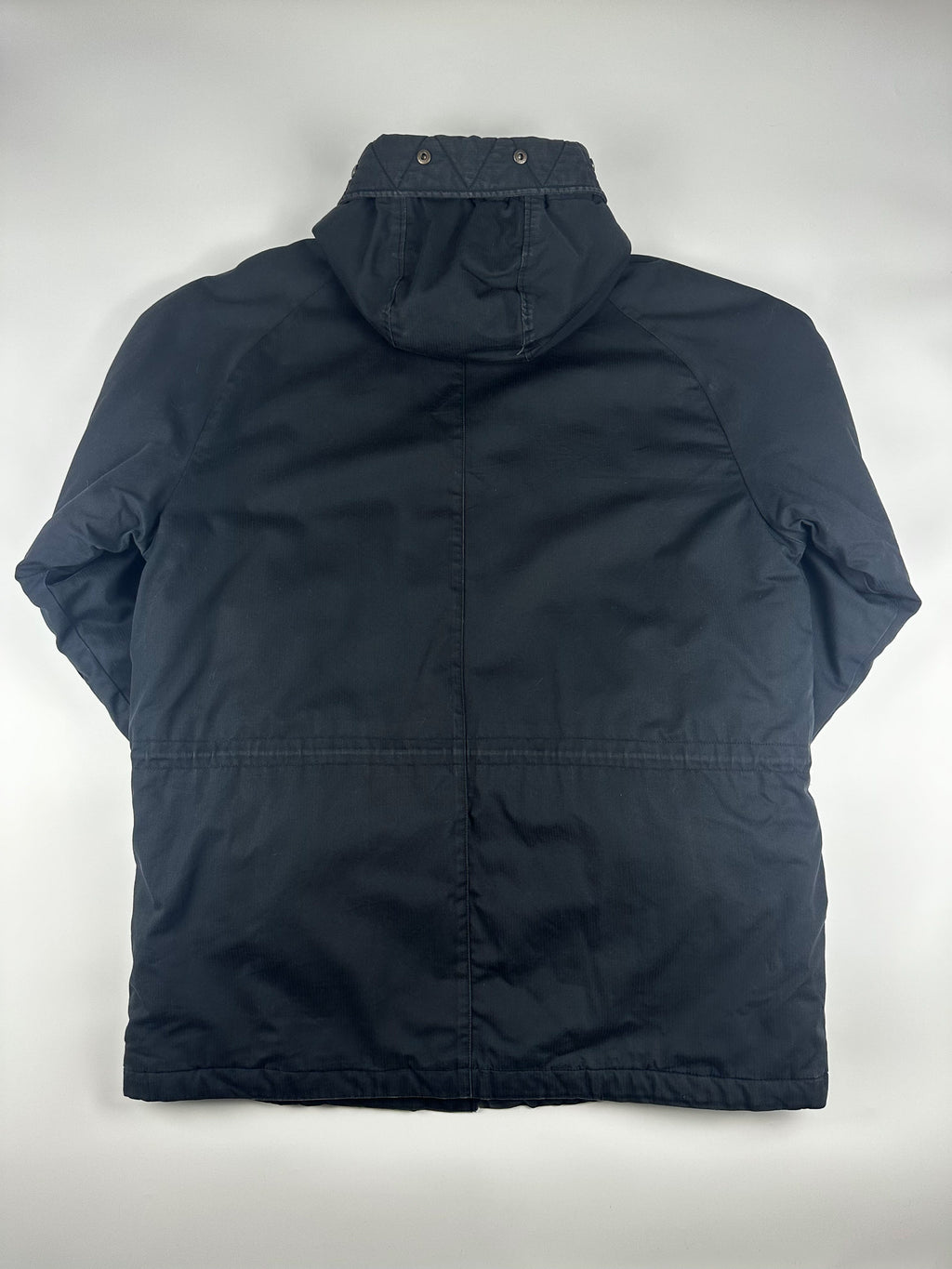 Preloved 00s 2007 Adidas 3 Stripe Small Patch N3B Hooded Military Parka Jacket (L)