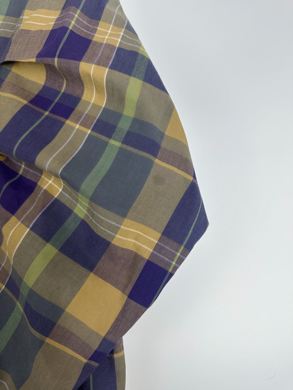 Vintage 90s GAP Plaid Toggle Hooded Half Zip Anorak Pullover Parka Jacket (XL)