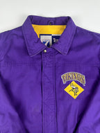 Vintage 90s Logo 7 Minnesota Vikings Team NFL Heavyweight Quilt Lined Jacket (L)