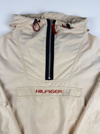 DEADSTOCK BNWT Vintage 90s 1999 Tommy Hilfiger 1/4 Zip Hooded Anorak Pullover Windbreaker Jacket (L)