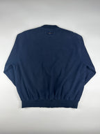 Vintage 00s 2000 Tommy Hilfiger Golf Ribbed Cuff Full Zip Felt Bomber Jacket (L)
