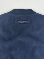 Vintage 00s 2000 Tommy Hilfiger Golf Ribbed Cuff Full Zip Felt Bomber Jacket (L)