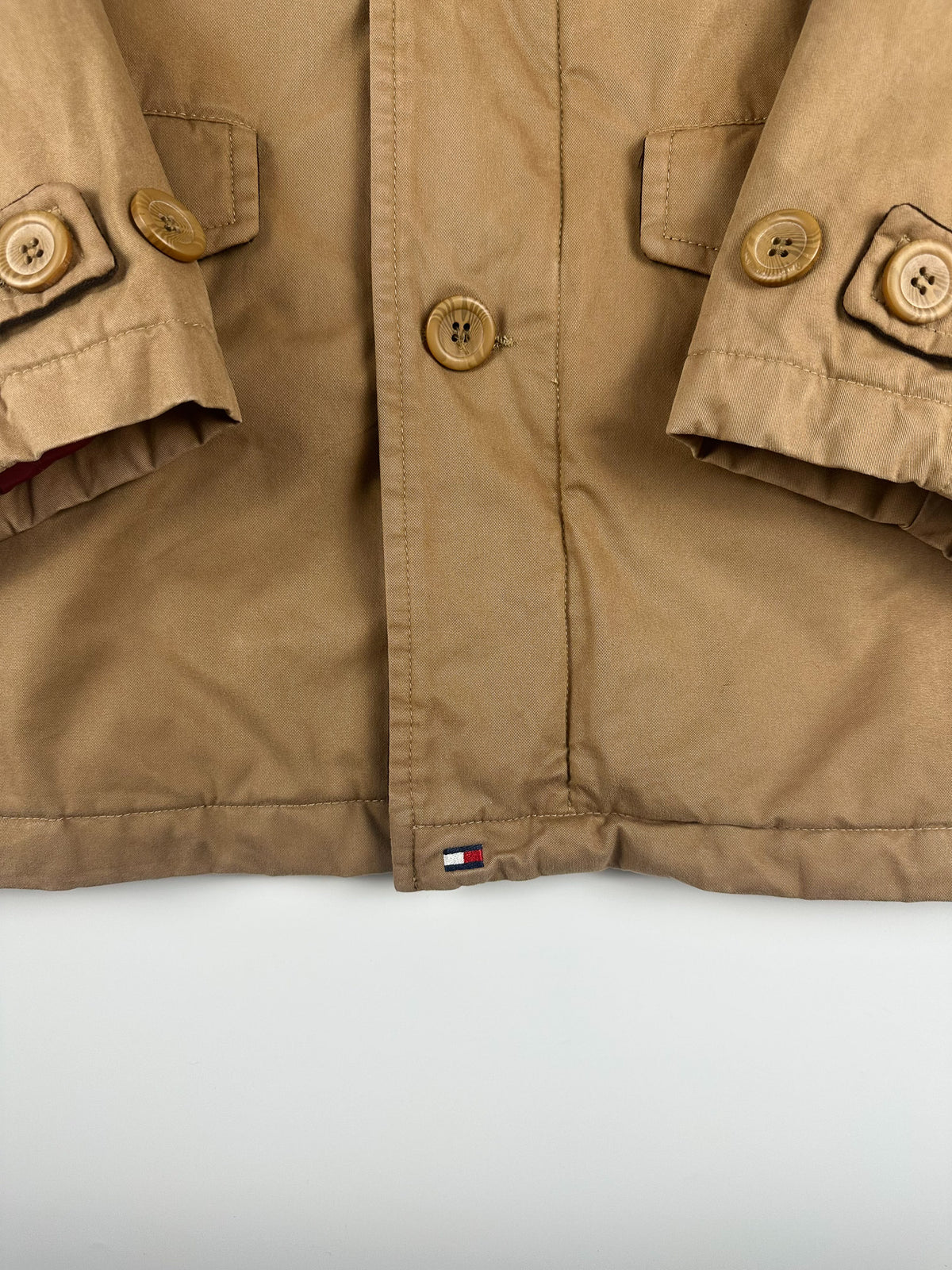 Vintage 00s 2003 Tommy Hilfiger Heavyweight Quilt Lined Western Style Parka Jacket (M)