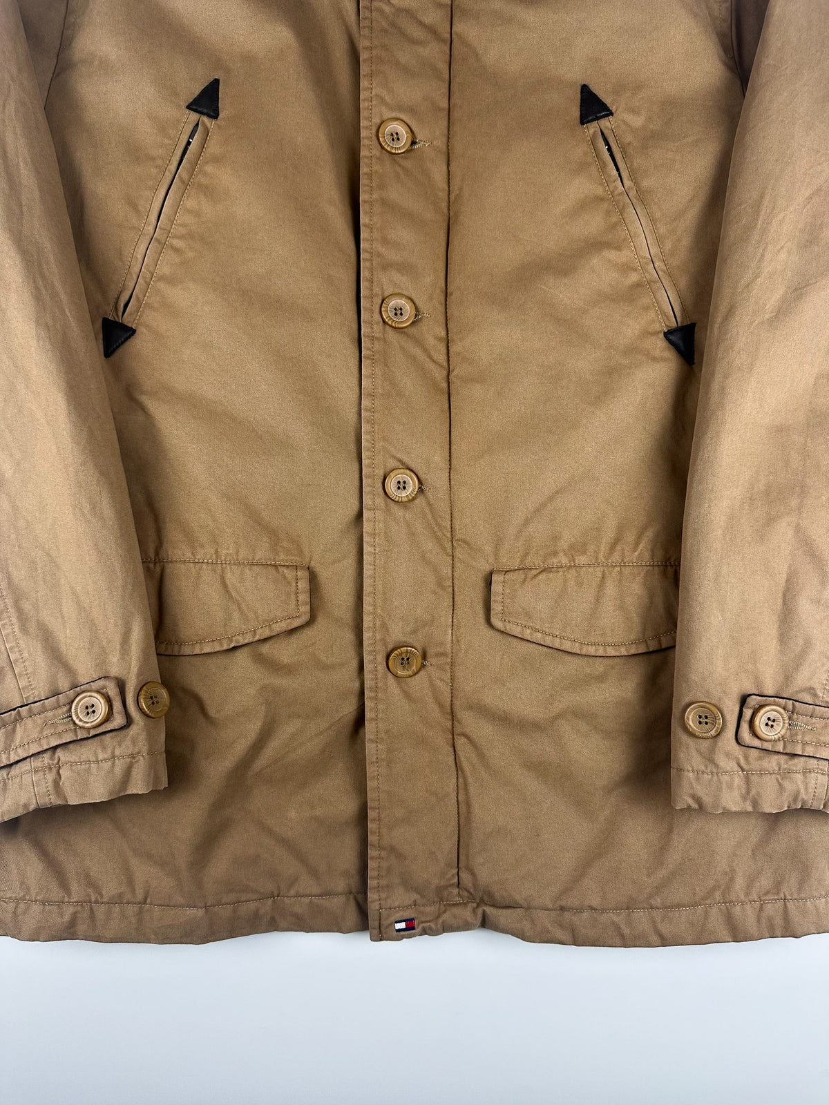 Vintage 00s 2003 Tommy Hilfiger Heavyweight Quilt Lined Western Style Parka Jacket (M)