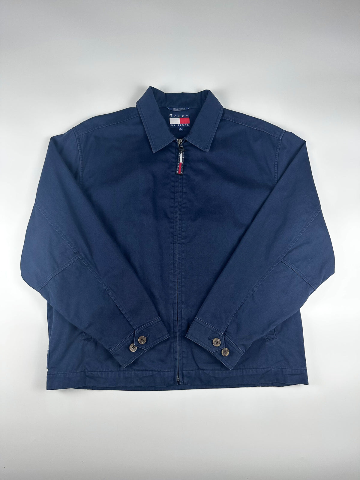 Vintage 00s 2000 Tommy Hilfiger Plaid Fleece Lined Harrington Full Zip Jacket (M)