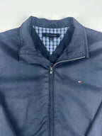 Preloved 2010 Tommy Hilfiger Embroidered Mini Flag Plaid Lined Harrington Jacket (L)