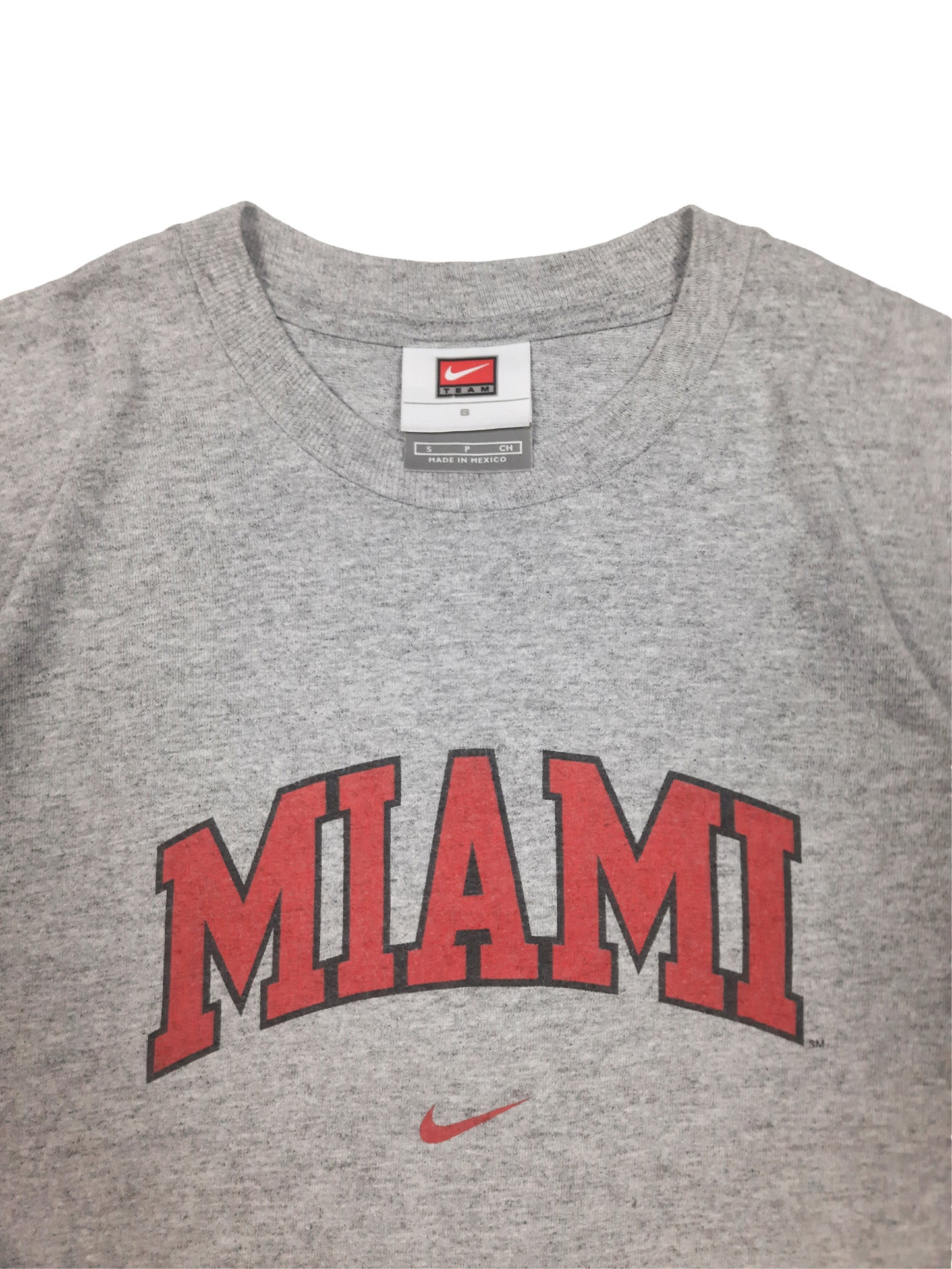 Vintage 00s Team Nike Miami Centre Swoosh T-Shirt (S)