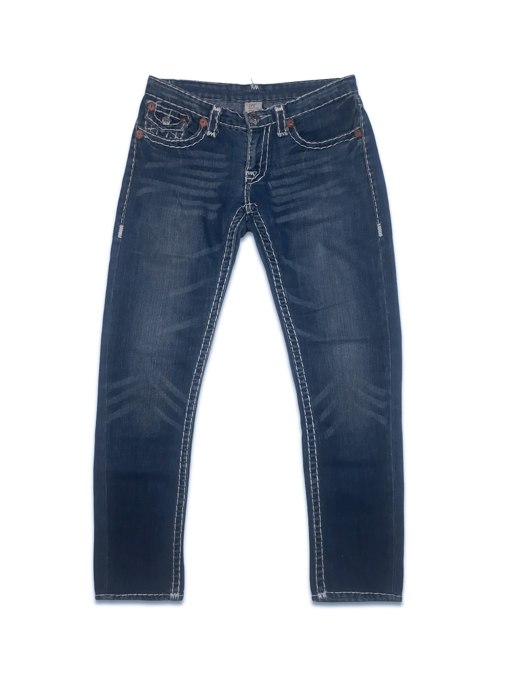 Vintage 00s True Religion Billy Super T Low Rise Boot Cut Slim Jeans (30x30)